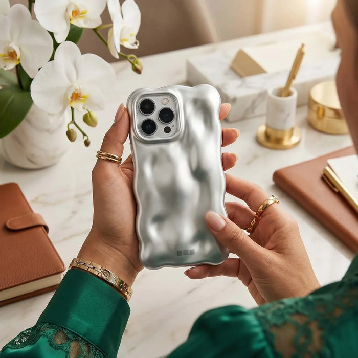 iPhone hoesje Bubble - parel