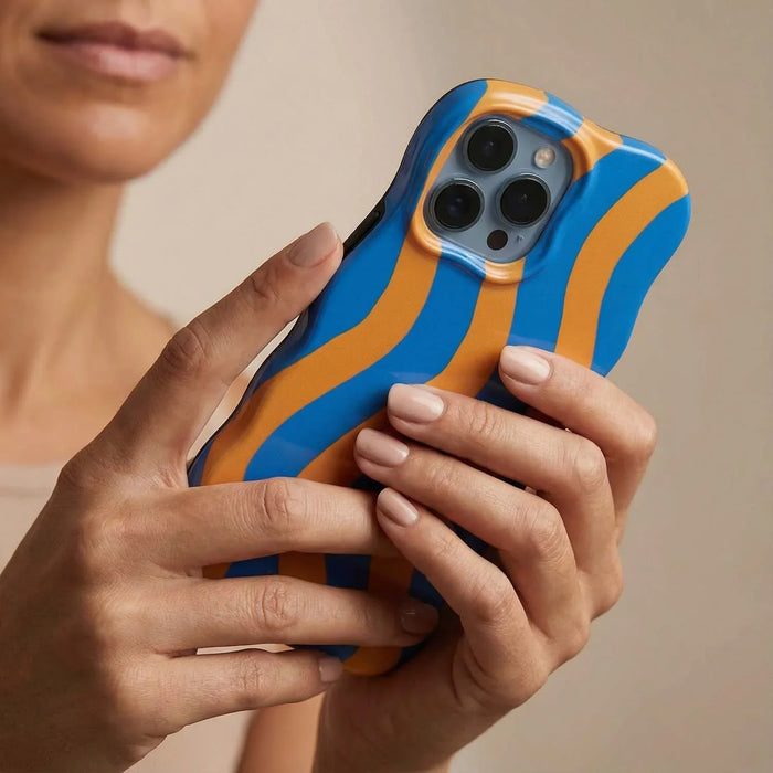 iPhone hoesje Candy - blauw oranje