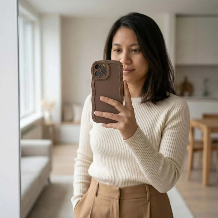 iPhone hoesje Curve - bruin