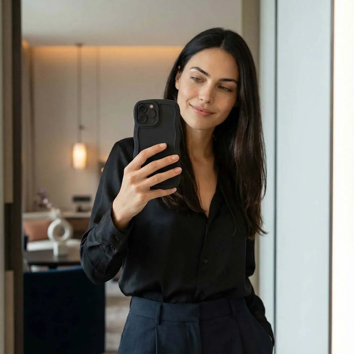 iPhone hoesje Curve - zwart