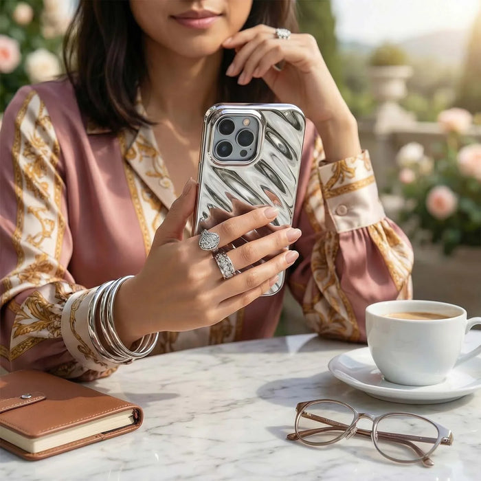 iPhone hoesje Lustra - zilver