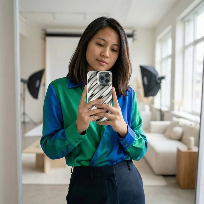 iPhone hoesje Lustra - zilver