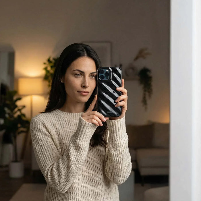 iPhone hoesje Lustra - zwart