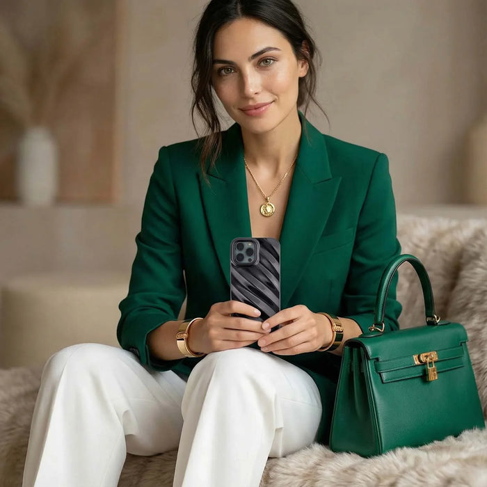 iPhone hoesje Lustra - zwart