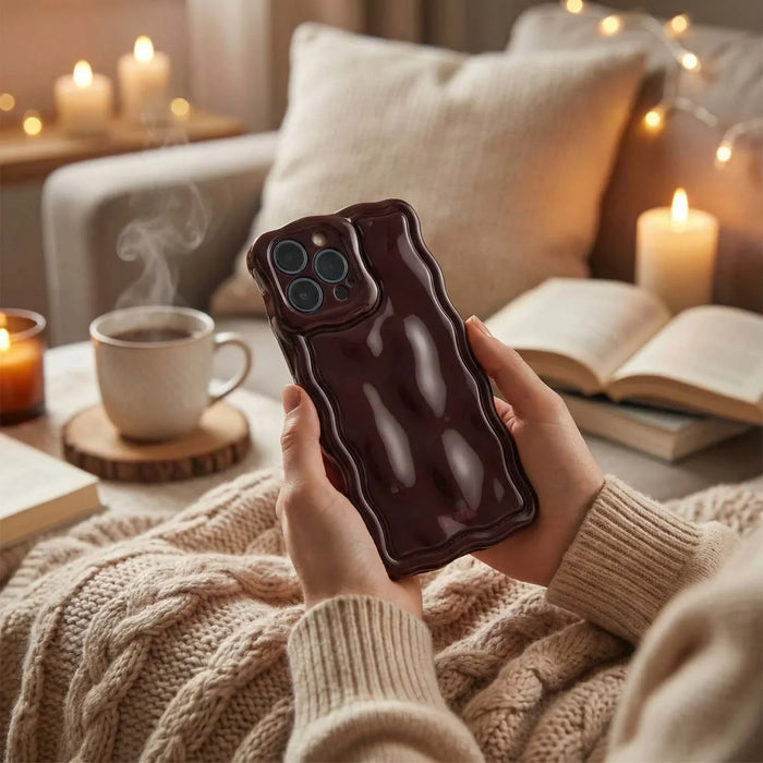 iPhone hoesje Sparkle - bordeauxrood