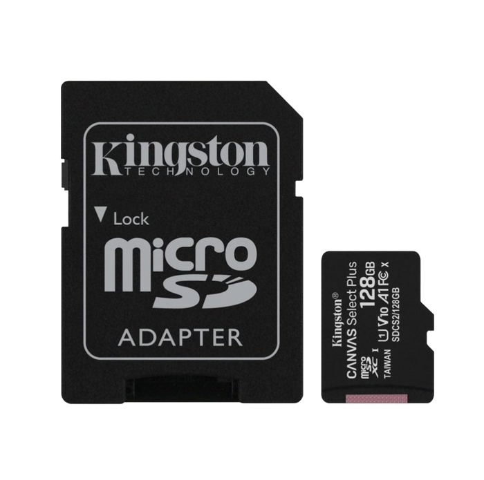 Kingston 128GB MicroSD with SD Adapter - Backup Storage