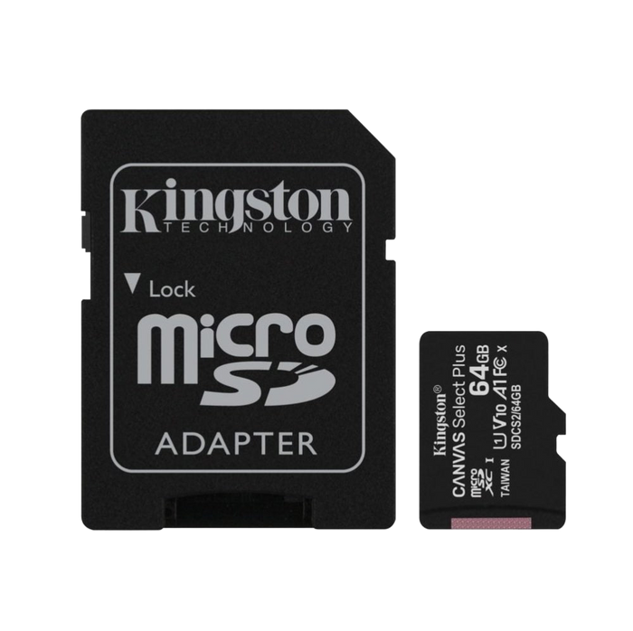 Kingston 64GB MicroSD with SD Adapter - Backup Storage