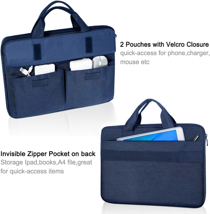 Laptop Carry Case with Shoulder Strap Blue - For Laptops up