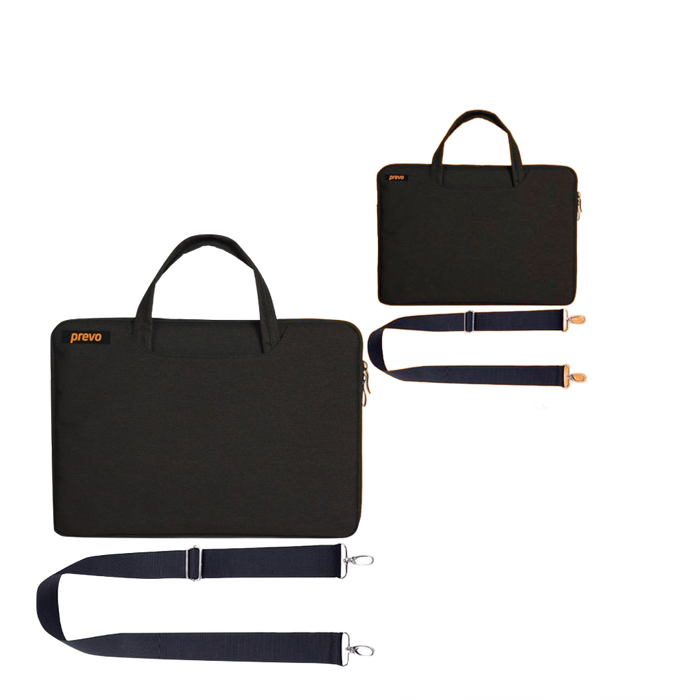 Laptop Sleeve with Shoulder Strap Water Resistant Black