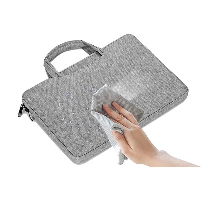 Laptop Sleeve with Shoulder Strap Water Resistant Grey