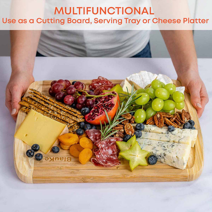 Large Bamboo Cutting Board for Kitchen