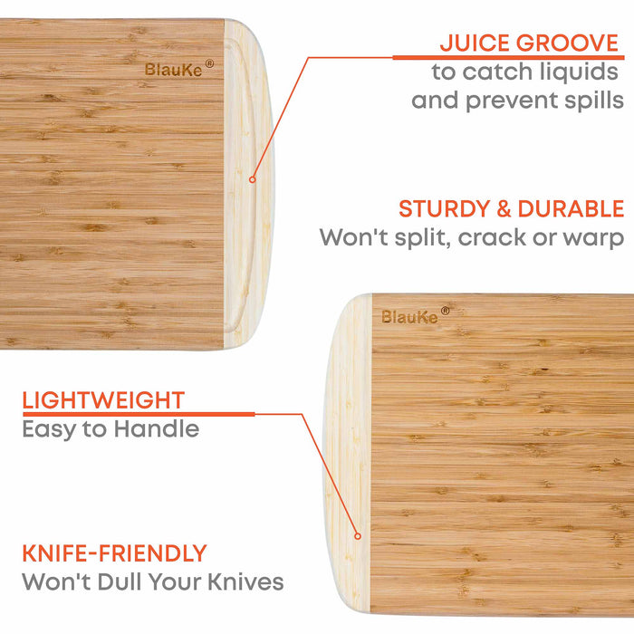 Large Bamboo Cutting Board for Kitchen