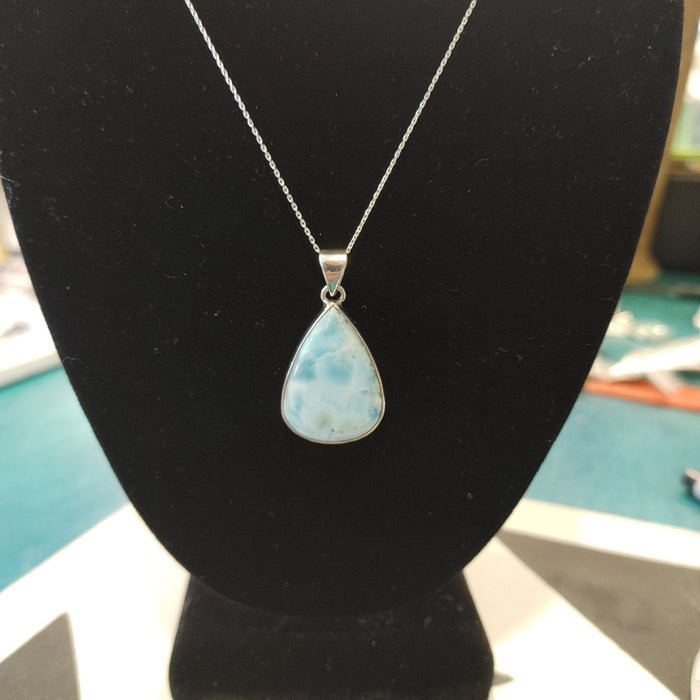 Larimar Teardrop Pendant