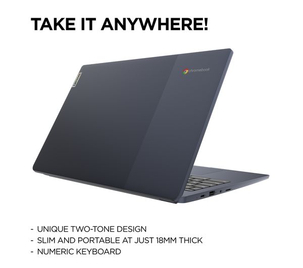Lenovo Laptop Chromebook 3i - Intel Dual-Core 4GB RAM 64GB
