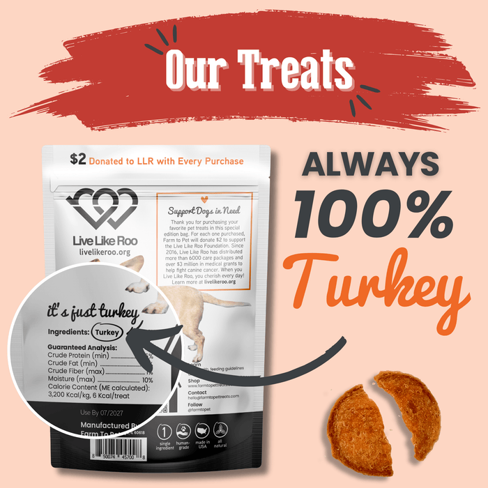 Live Like Roo Turkey Chips for Dogs