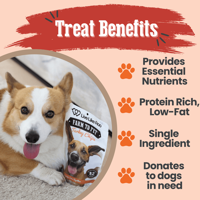 Live Like Roo Turkey Chips for Dogs