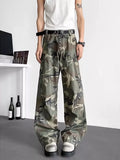 Loose Fit Camouflage Cargo Pants