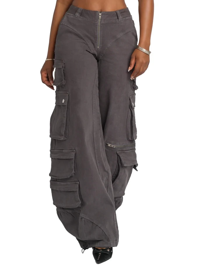 Low-Rise Twill Cargo Pant