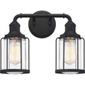 Earth black vanity light, by Quoizel, for bathroom