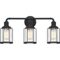Earth black vanity light, by Quoizel, for bathroom