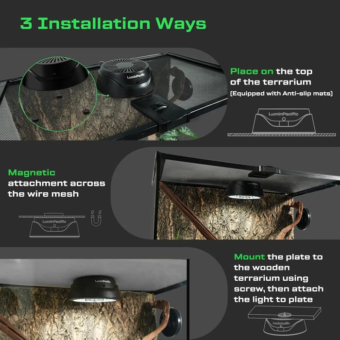 LuminPacific LED Reptile Light with Remote