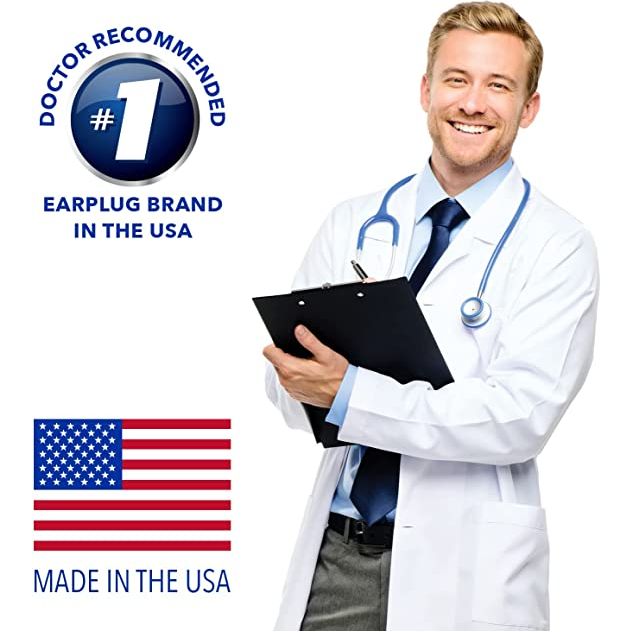 Macks Maximum Protection Foam Earplugs (NRR 33 | Bottle of 40 pairs)