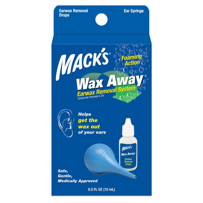 Macks WaxAway Earwax Removal System with Bulb