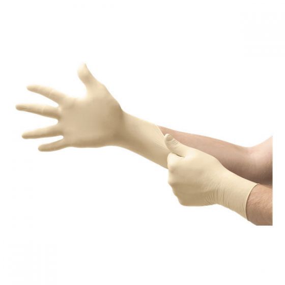 Microflex® Diamond Grip® MF300-L Large Disposable Exam Gloves, Natural Rubber Latex, Box of 100 -MF300-L---Eagle National Supply