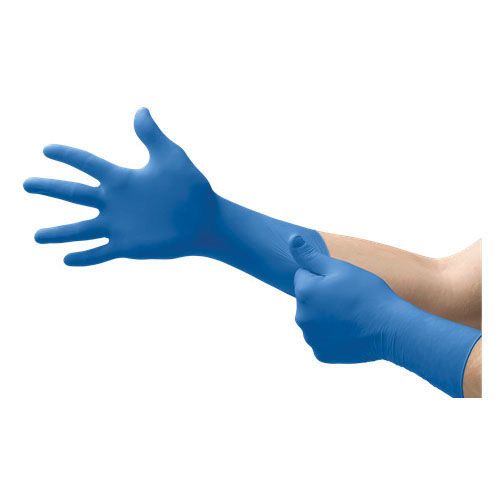 Microflex SafeGrip SG375 Medium Textured Blue Latex Gloves -SG375-M---Eagle National Supply
