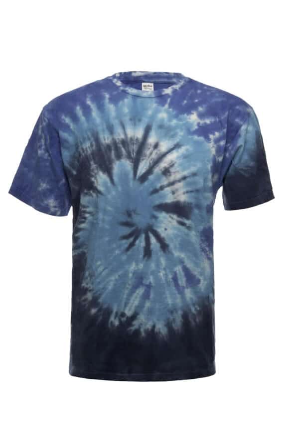 Midnight Ocean Spiral Tie-Dye T-Shirt