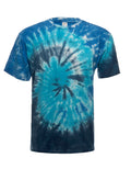 Midnight Ocean Spiral Tie-Dye T-Shirt