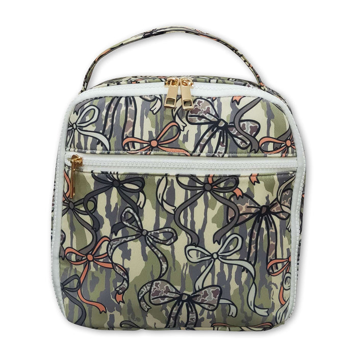 Mini Rodeo Camo Bow Lunch Box Bag