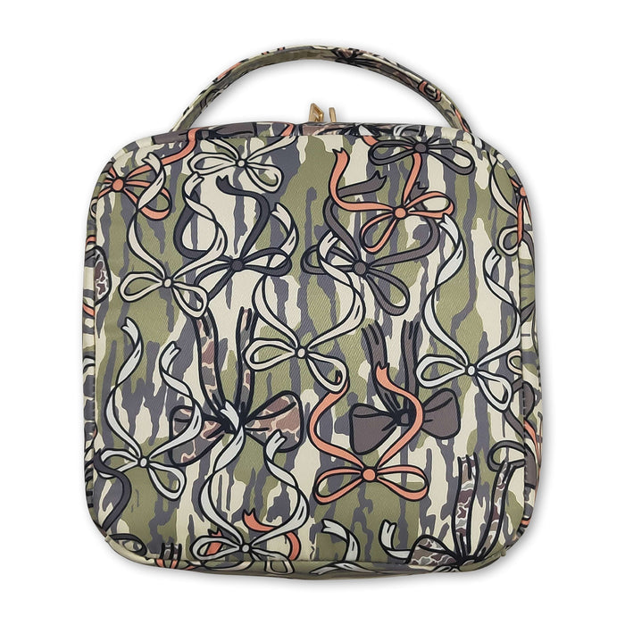 Mini Rodeo Camo Bow Lunch Box Bag