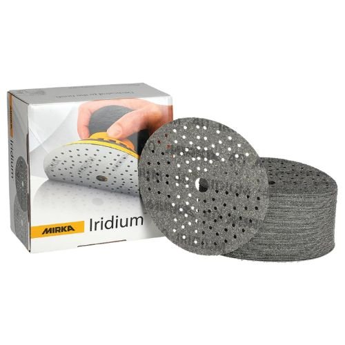 Mirka Iridium 320 Grit 6 in Grip-On Sanding Disc, Box of 50 -246MH320---Eagle National Supply