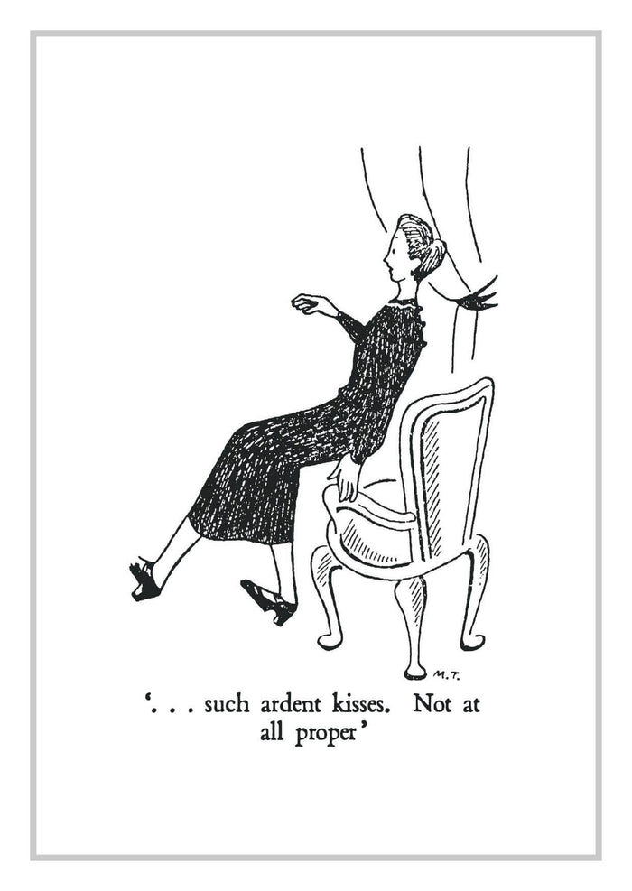 Miss Pettigrew postcards: 'such ardent kisses'