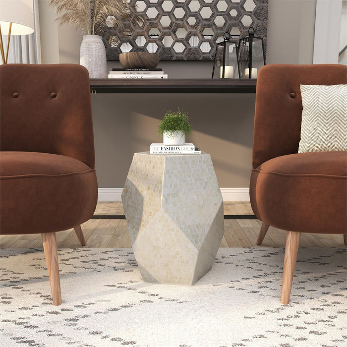 Mother of Pearl Shell Accent Table