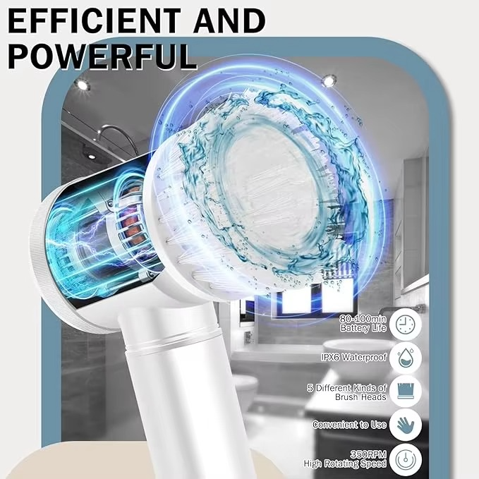 Multi Purpose RecharableElectric Cleaning Brush