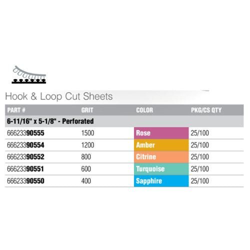 Norton 90550 400 Grit Super Flexible Film Sheet, 25 pc -90550---Eagle National Supply