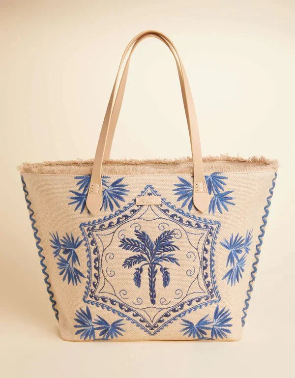 Ogeechee Palm Medallion Beach Tote