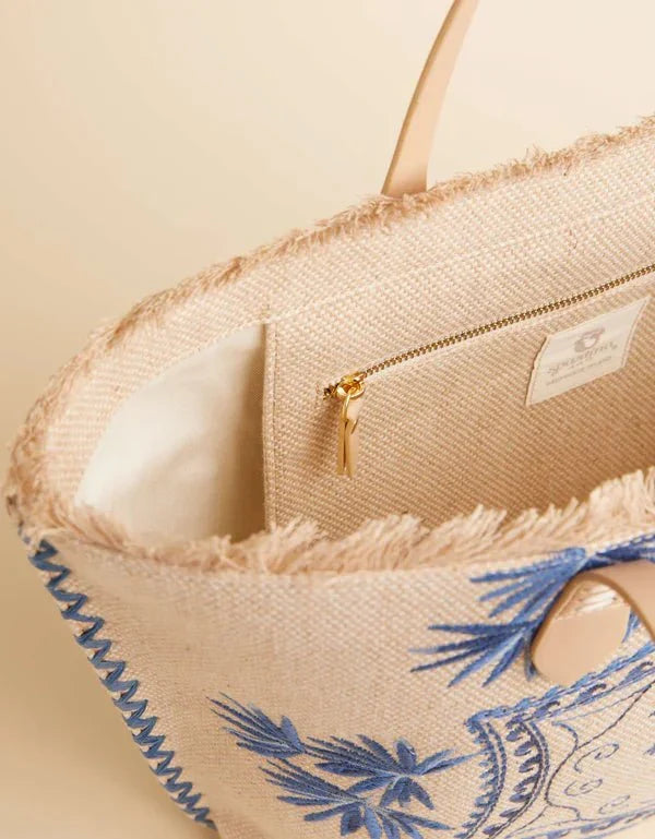 Ogeechee Palm Medallion Beach Tote