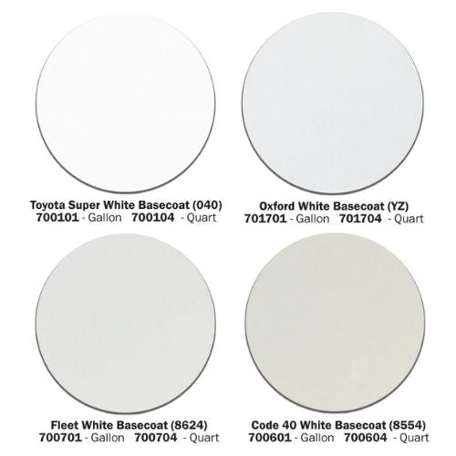 Olympic White GM 8624 Basecoat Paint, Gallon, Excel 700701 -700701---Eagle National Supply