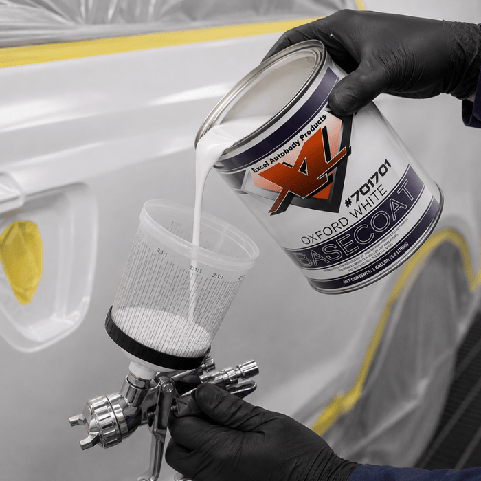 Oxford White Ford YZ/Z1 Basecoat Paint, Quart, Excel 701704 -701704 - Eagle National Supply