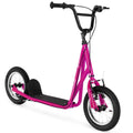 Pink Kids Kick Scooter with 12" Air-Filled Wheels