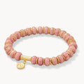 Pink Rhodonite Stone Stretch Bracelet