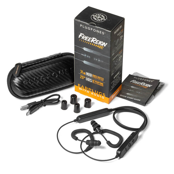 Plugfones FREEREIGN™ XC Earplug Headphones (NRR 27/31)