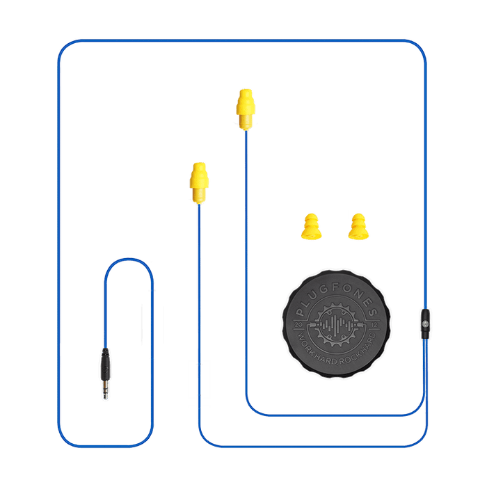 Plugfones® Guardian™ Earplug-Earphone Hybrids (NRR 27/29)
