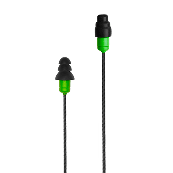 Plugfones™ Protector Plus Industrial Earplug-Earphone Hybrids with In-Line Mic (NRR 27/29)