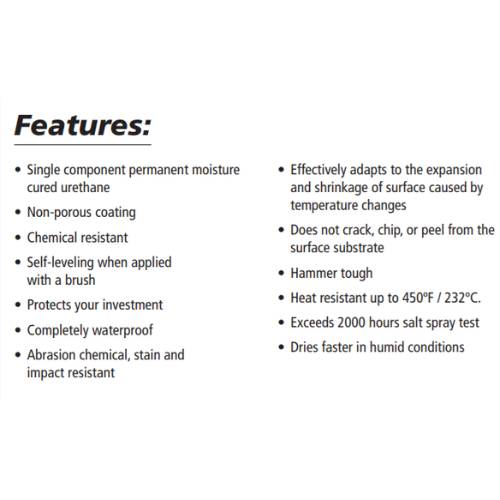 POR-15® 45408 Semi-Gloss Black Rust Preventive Coating, 1 Pt -45408---Eagle National Supply
