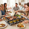 Raclette Grill & Griddle for 8 with Reversible Nonstick Plate