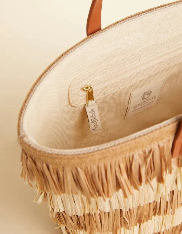 Raffia Fringe Day Tote